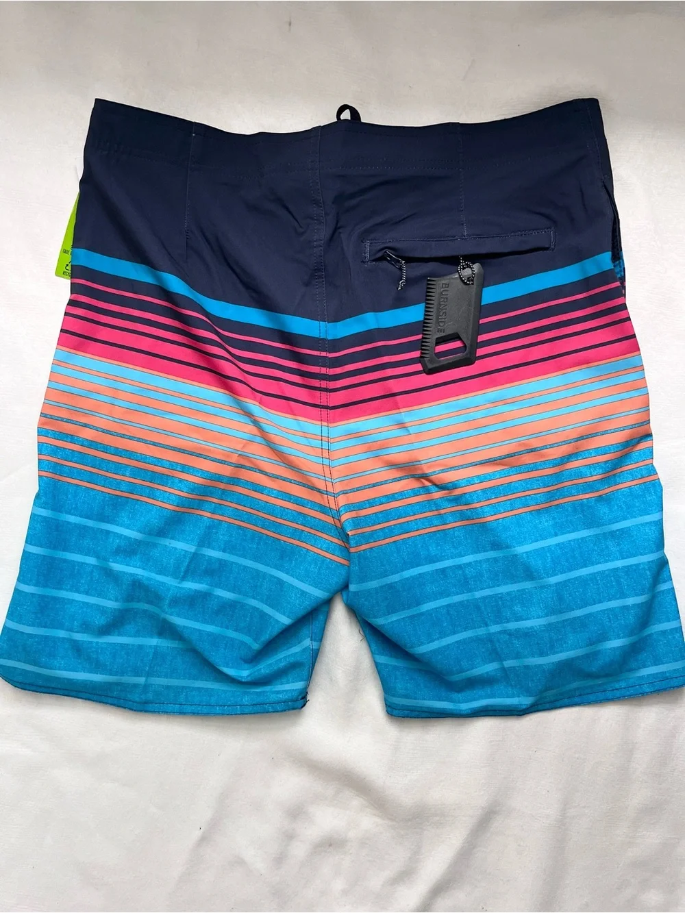 Burnside Men’s Quick Dry Performance stretch surf board shorts 30 NWT